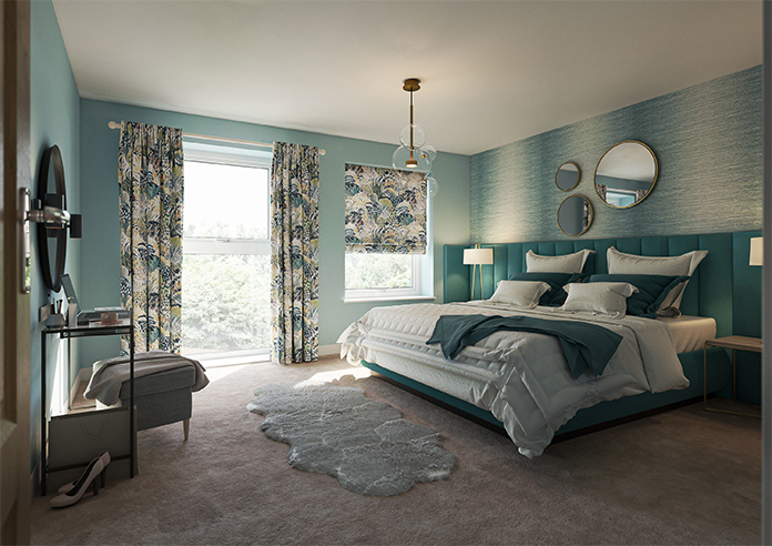 Maggie, Teal - Made to Measure Curtains - Image 8